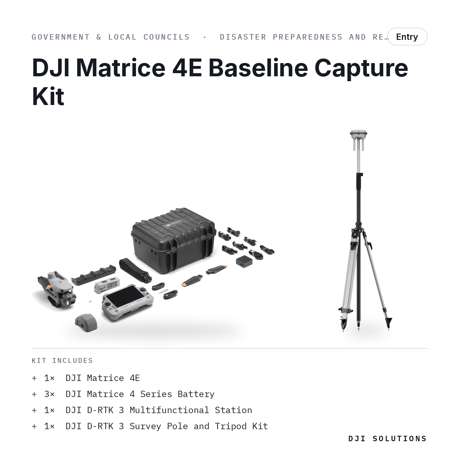DJI Matrice 4E Baseline Capture Kit — kit contents graphic